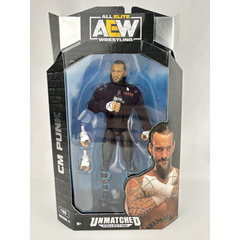 AEW All Elite Wrestling Unmatched Collection Series 4 CM Punk Action Figure New!